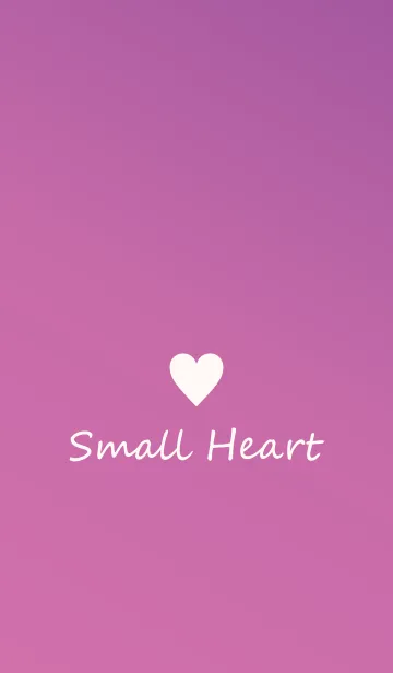 [LINE着せ替え] Small Heart *Purple Gradation*の画像1