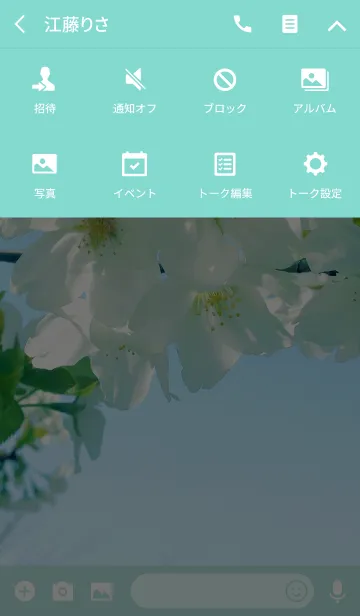 [LINE着せ替え] 若葉と桜の画像4