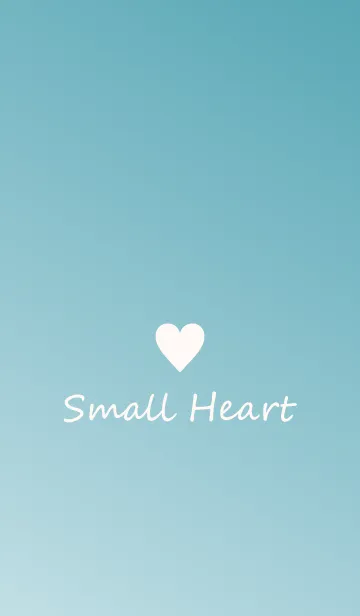 [LINE着せ替え] Small Heart *Blue Gradation*の画像1