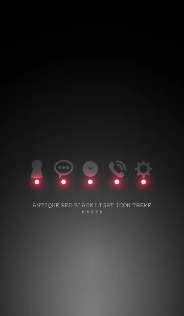 [LINE着せ替え] ANTIQUE RED BLACK LIGHT ICON THEMEの画像1