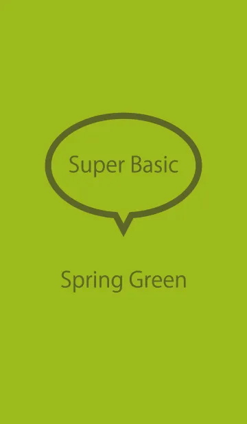 [LINE着せ替え] Super Basic Spring Greenの画像1