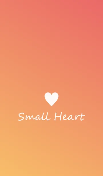 [LINE着せ替え] Small Heart *Apricot*の画像1