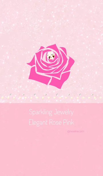 [LINE着せ替え] Sparkling Jewelry Elegant Rose Pinkの画像1