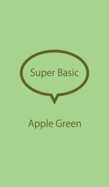 [LINE着せ替え] Super Basic Apple Greenの画像1