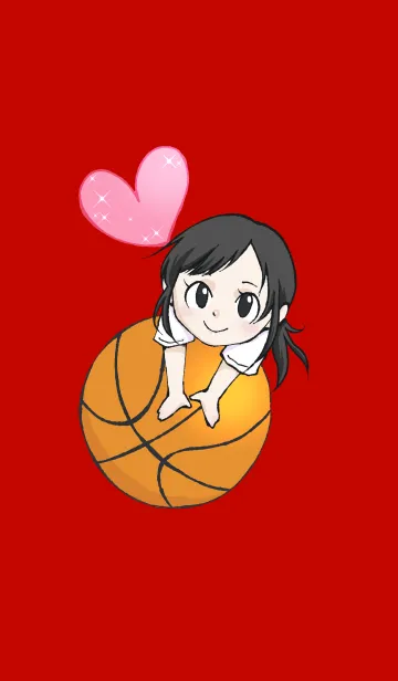 [LINE着せ替え] バスケットボール部の女の子 4の画像1