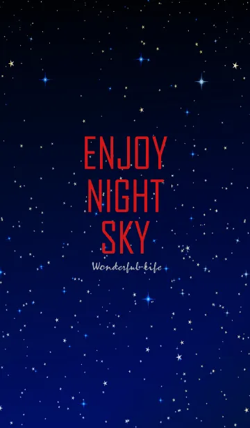 [LINE着せ替え] Enjoy night sky.の画像1