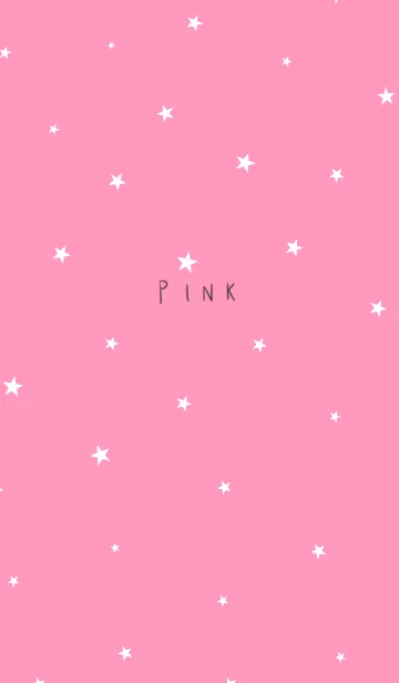 [LINE着せ替え] ピンク＆ホワイト＆ブラウンと星の画像1