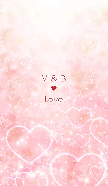[LINE着せ替え] V ＆ B Love♥Heartの画像1