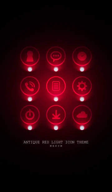 [LINE着せ替え] ANTIQUE RED LIGHT ICON THEME 2の画像1