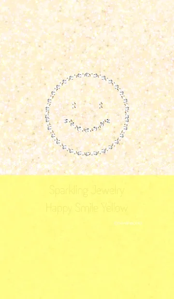 [LINE着せ替え] Sparkling Jewelry Happy Smile Yellowの画像1