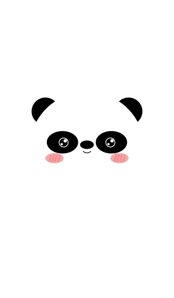 [LINE着せ替え] Simple Face Panda Theme (jp)の画像1