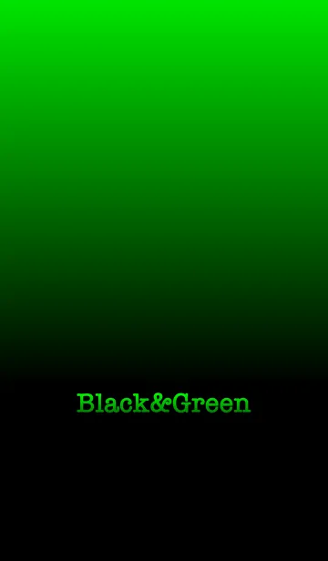 [LINE着せ替え] シンプル 緑と黒 ロゴ無し No.6-2の画像1