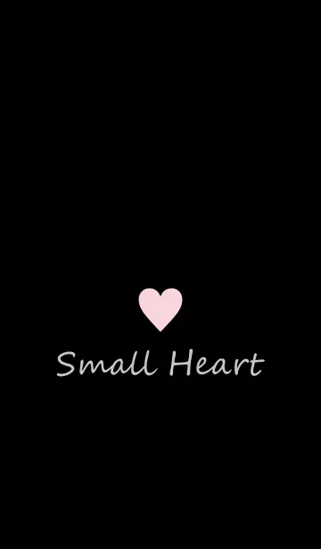 [LINE着せ替え] Small Heart *Black+Pink 2*の画像1