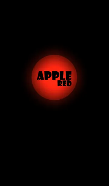 [LINE着せ替え] Simple Apple Red Light Theme (jp)の画像1
