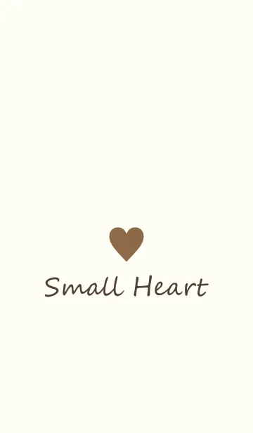 [LINE着せ替え] Small Heart *Brown Beige 2*の画像1