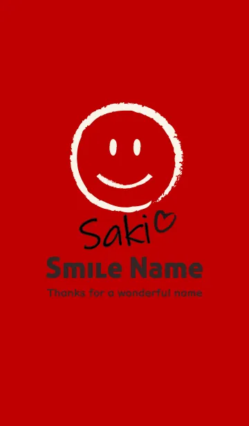 [LINE着せ替え] Smile Name さきの画像1