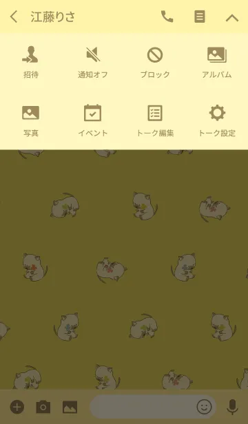 [LINE着せ替え] ゴールド 金 / 風水 全幸運のネコの画像4