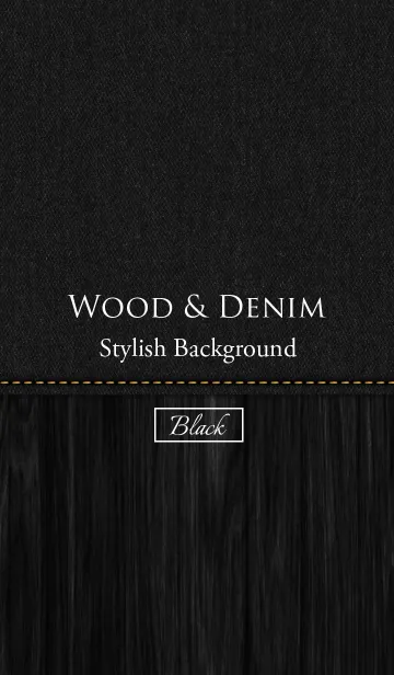 [LINE着せ替え] WOOD ＆ DENIM - Black ver.-の画像1