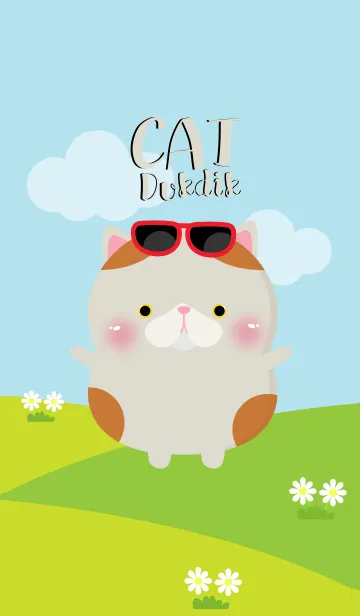 [LINE着せ替え] Poklok Cute Cat Dukdik Theme 2 (jp)の画像1