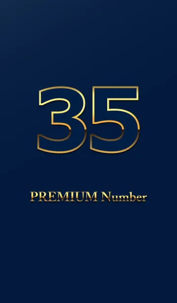 [LINE着せ替え] PREMIUM Number 35の画像1