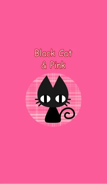 [LINE着せ替え] 黒猫とピンクの画像1