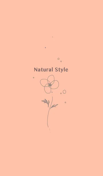 [LINE着せ替え] Natural Style - flower -の画像1