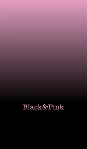 [LINE着せ替え] シンプル ピンクと黒 ロゴ無し No.6-2の画像1
