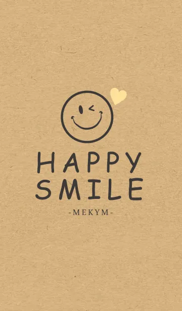 [LINE着せ替え] HAPPY SMILE KRAFT 14 -HEART-の画像1