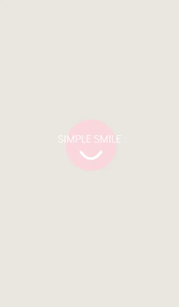 [LINE着せ替え] SIMPLE SMILE 01.の画像1