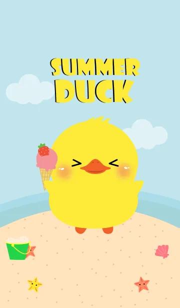 [LINE着せ替え] Summer Duck Theme (jp)の画像1