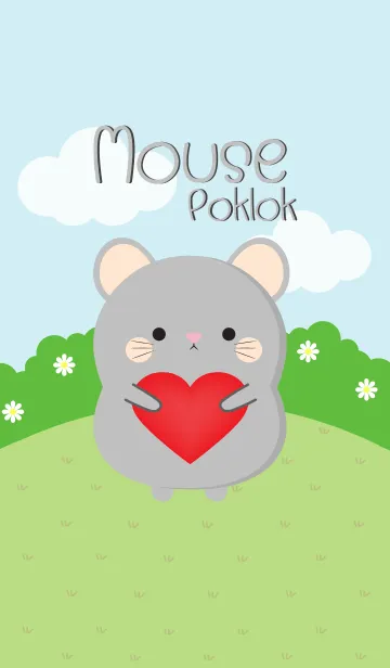 [LINE着せ替え] Poklok Gray Mouse Theme (jp)の画像1