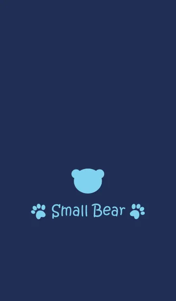 [LINE着せ替え] Small Bear *Navy+L.Blue*の画像1