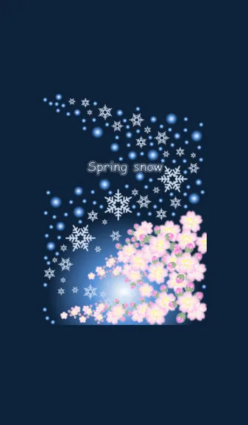 [LINE着せ替え] 春の雪の画像1