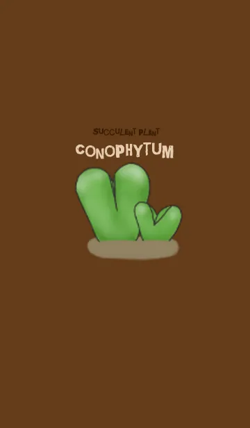 [LINE着せ替え] ぷっくり多肉植物コノフィツムの着せかえの画像1