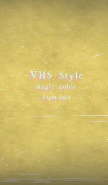 [LINE着せ替え] VHS Style sepia goldの画像1