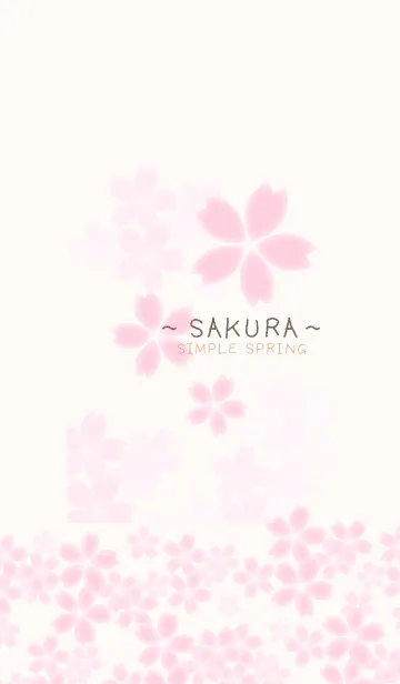 [LINE着せ替え] Simple Spring 〜SAKURA〜の画像1