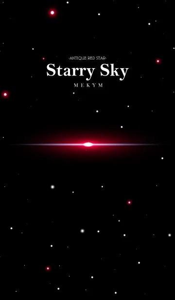 [LINE着せ替え] Starry Sky -ANTIQUE RED STAR-の画像1