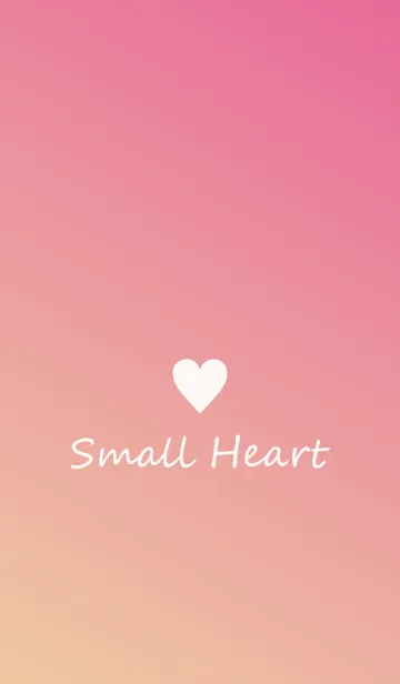 [LINE着せ替え] Small Heart *Peach*の画像1