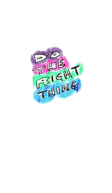 [LINE着せ替え] Simple Pop Art "DO THE RIGHT THING"の画像1