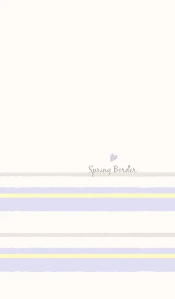 [LINE着せ替え] 春ボーダー*パープルの画像1