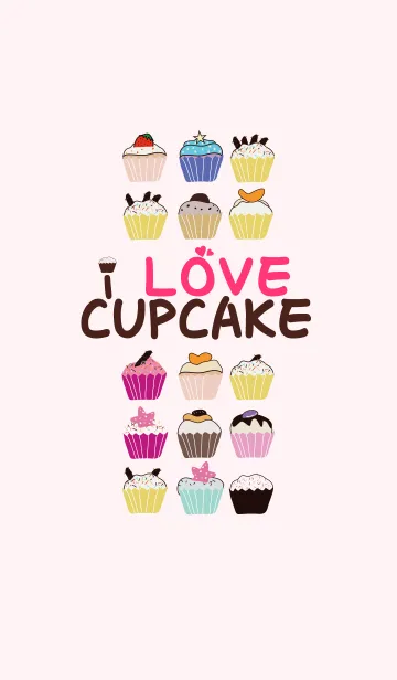 [LINE着せ替え] I love cupcakeの画像1