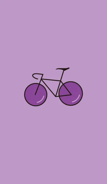 [LINE着せ替え] ロードバイク（紫）（ブドウ）の画像1