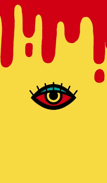 [LINE着せ替え] 一つ目 赤×黄の画像1