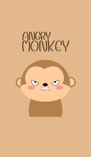 [LINE着せ替え] Angry Monkey Face Theme (jp)の画像1