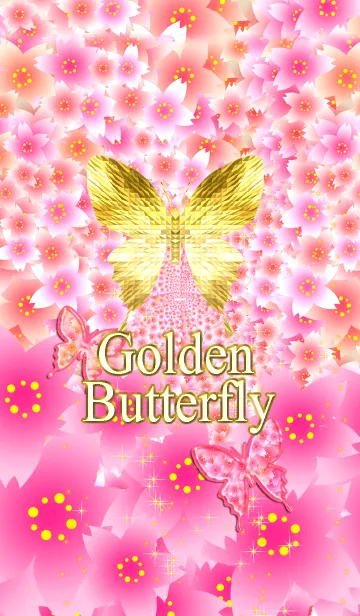 [LINE着せ替え] キラキラ♪黄金の蝶#43-1の画像1