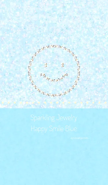 [LINE着せ替え] Sparkling Jewelry Happy Smile Blueの画像1
