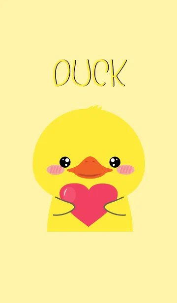 [LINE着せ替え] Simple Pretty Duck Theme (jp)の画像1