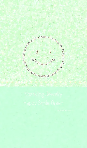 [LINE着せ替え] Sparkling Jewelry Happy Smile Greenの画像1