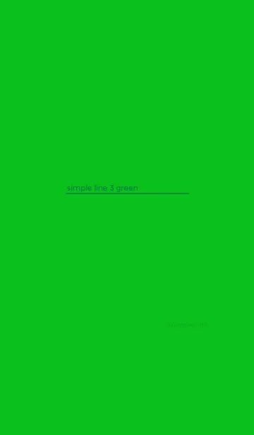 [LINE着せ替え] シンプル ライン 3 グリーンの画像1