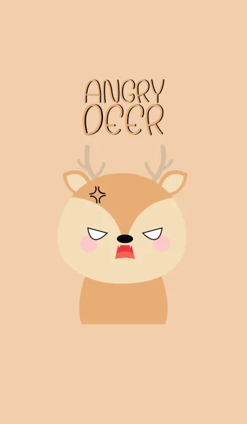 [LINE着せ替え] Angry Deer Face Theme (jp)の画像1